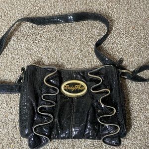 Y2K Baby Phat faux leather zipper purse